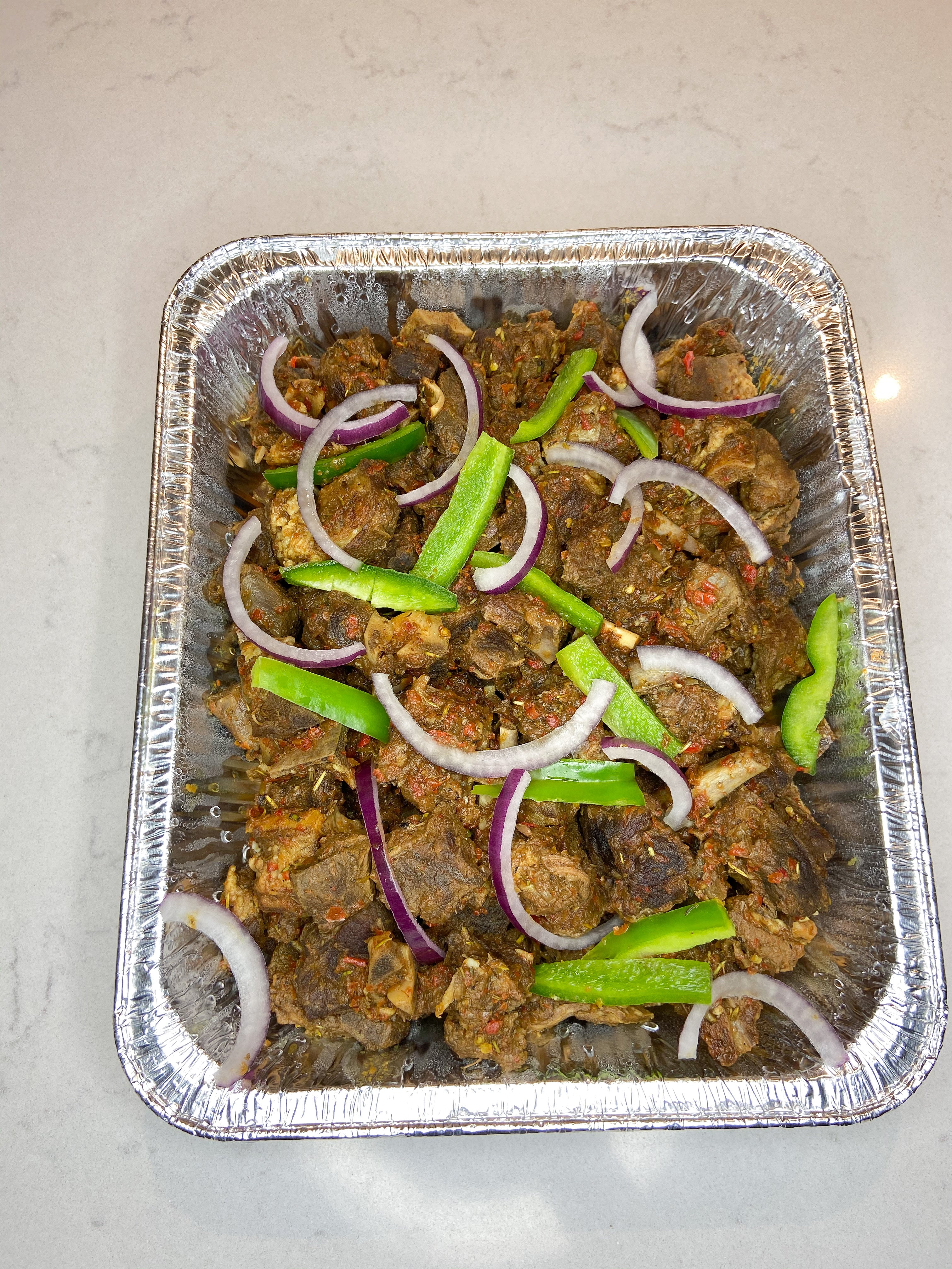 Peppered Goat Meat Tray